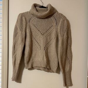 Cozy Taupe Turtleneck Sweater